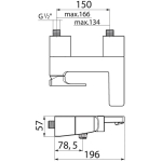 Roca Escuadra DA2: 2+3+4 龍頭套裝 (5A3420C0N+5A0120C0N+526319610)